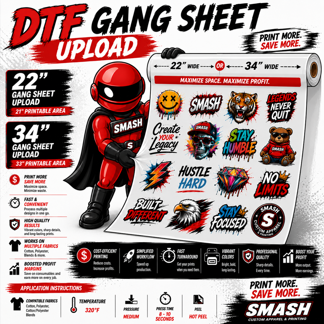 Ameriflex DTF Gang Sheet Upload 22" & 34"