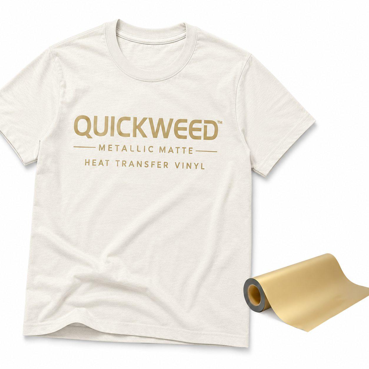 Quickweed™ Metallic Matte Heat Transfer Vinyl