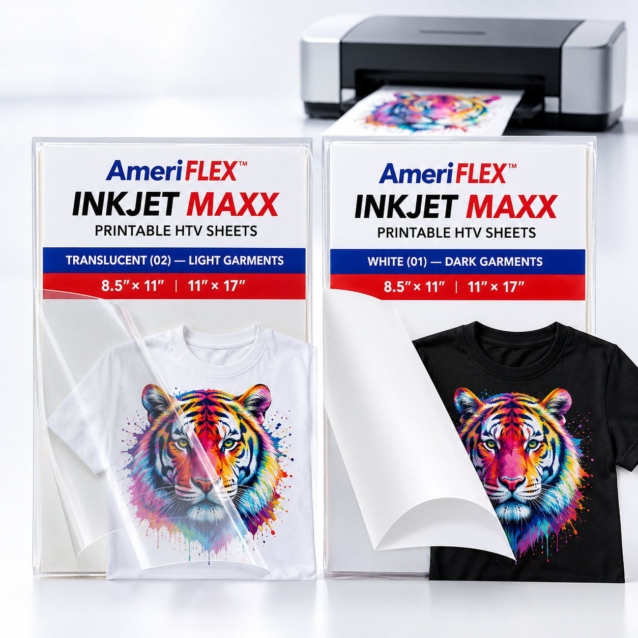 Inkjet Maxx Printable Heat Transfer Vinyl - Sheets