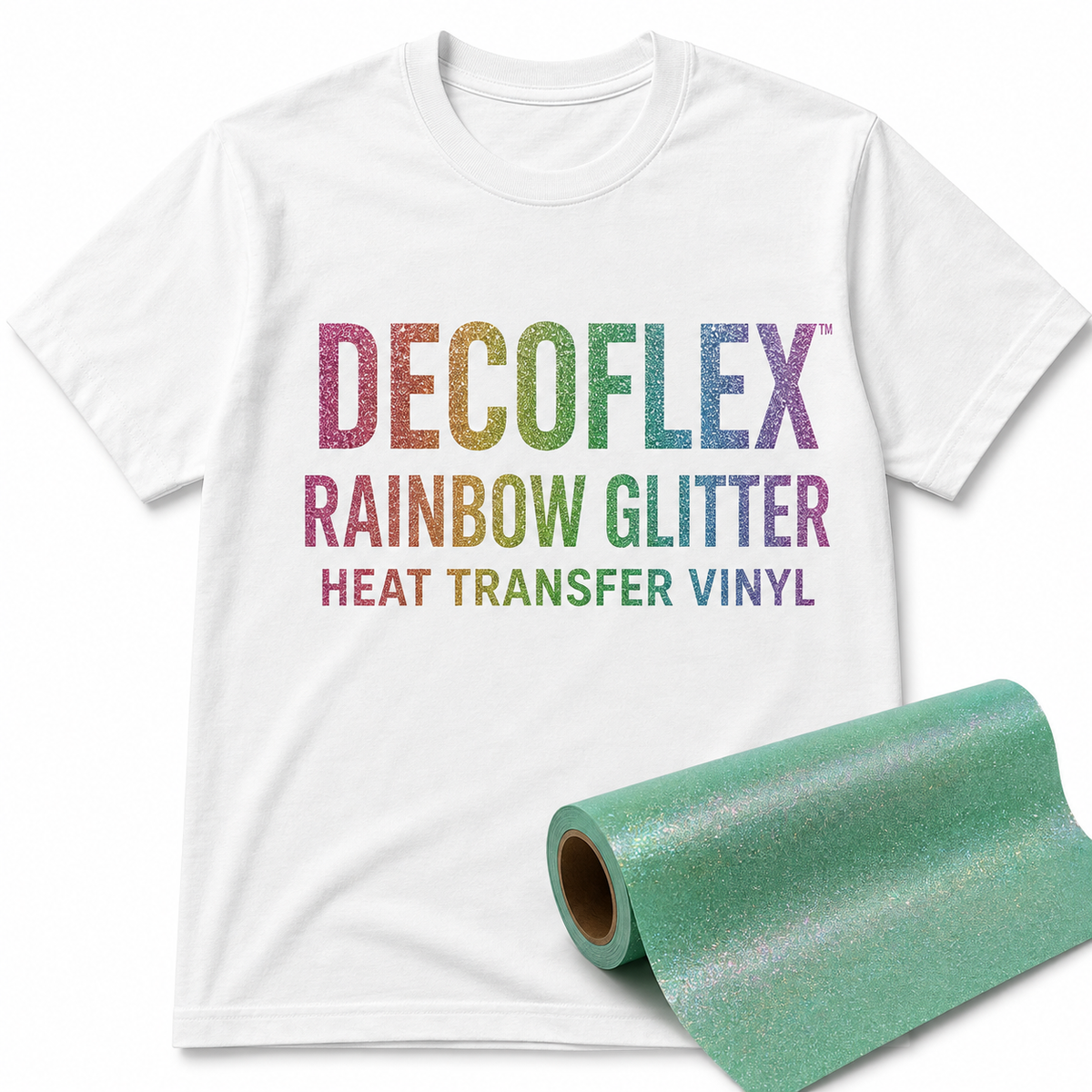Decoflex™ Rainbow Glitter Heat Transfer Vinyl