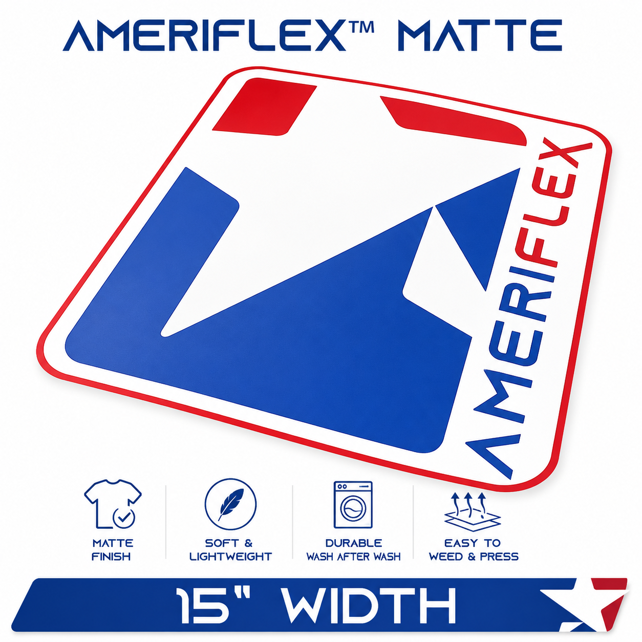 Quickweed™ PU Matte Finish Heat Transfer Vinyl 15"X36" The Original