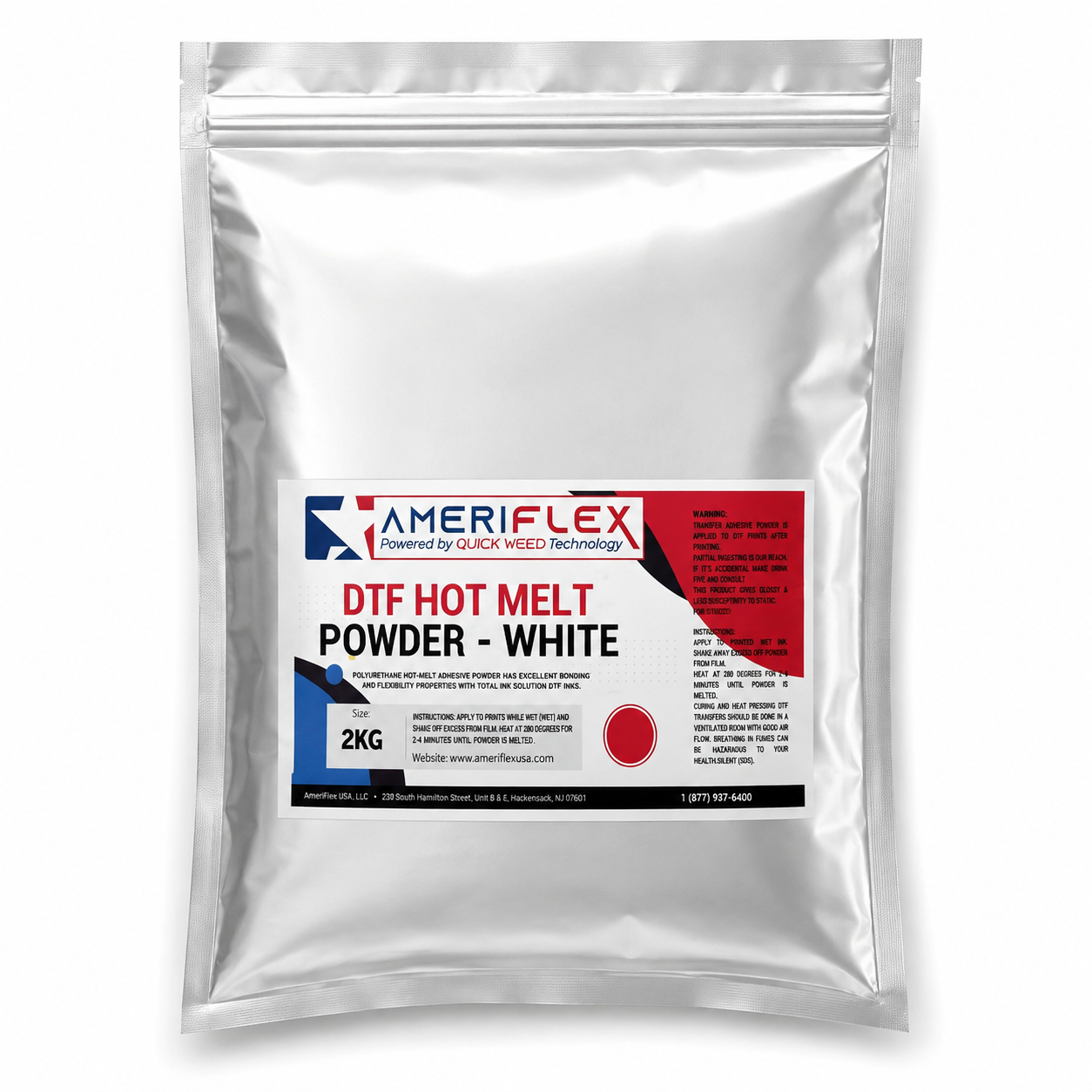 DTF White Hot Melt Powder 2.02 kg