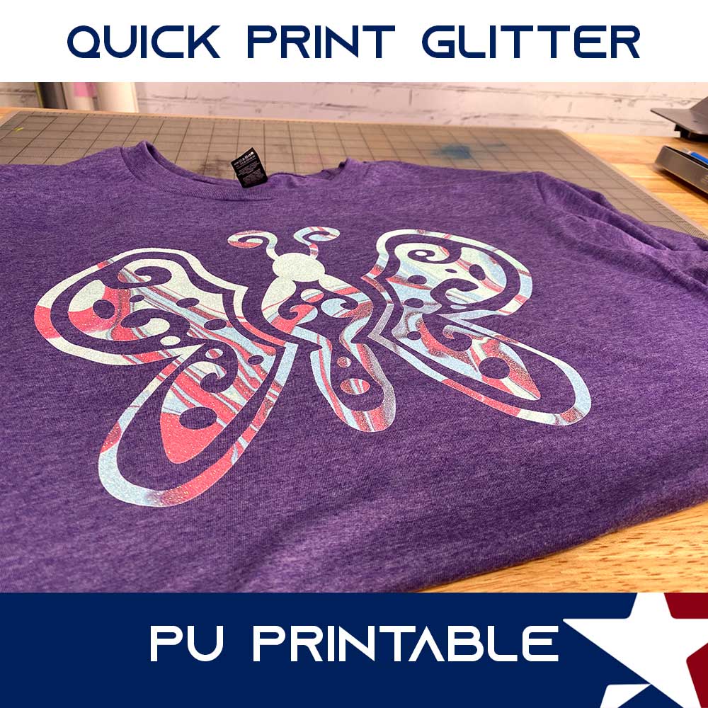 QuickPrint Glitter Printable Heat Transfer Vinyl