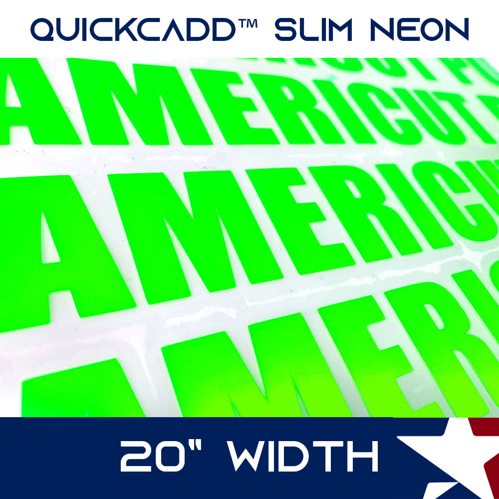 Quickweed™ Slim PVC Heat Transfer Vinyl Neon 20"X36"