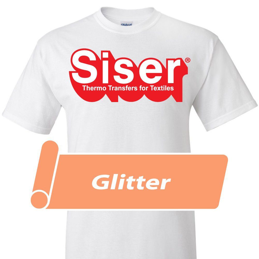 Siser Glitter design pressed on a garment