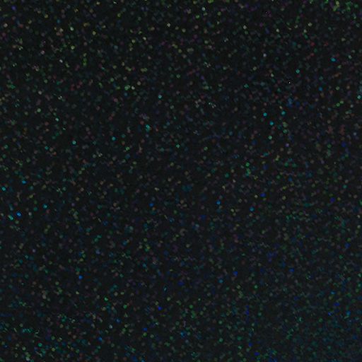 Siser Holographic heat transfer vinyl swatch - Black