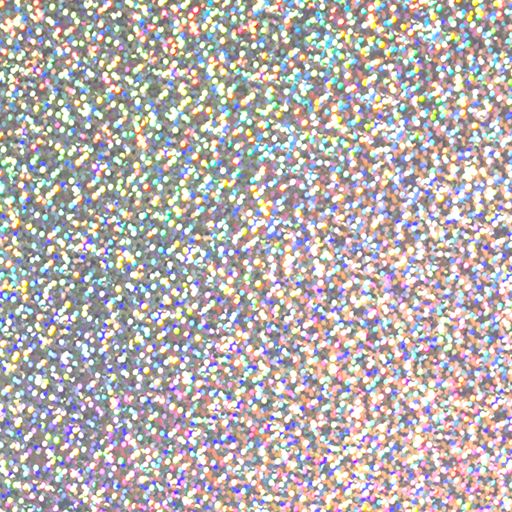 Siser Holographic heat transfer vinyl swatch - Silver