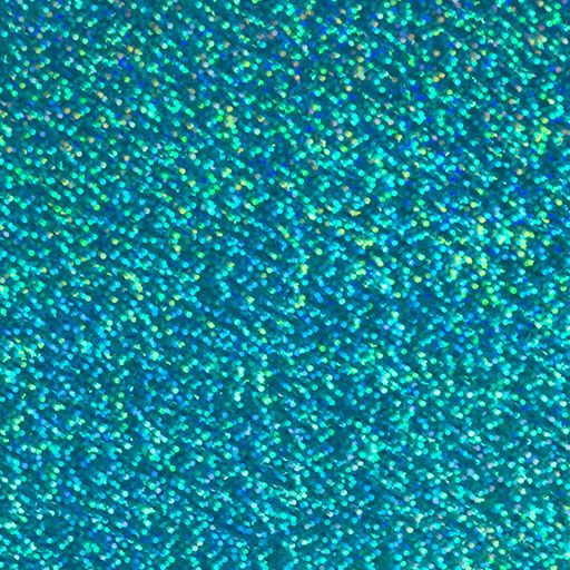 Siser Holographic heat transfer vinyl swatch - Aqua
