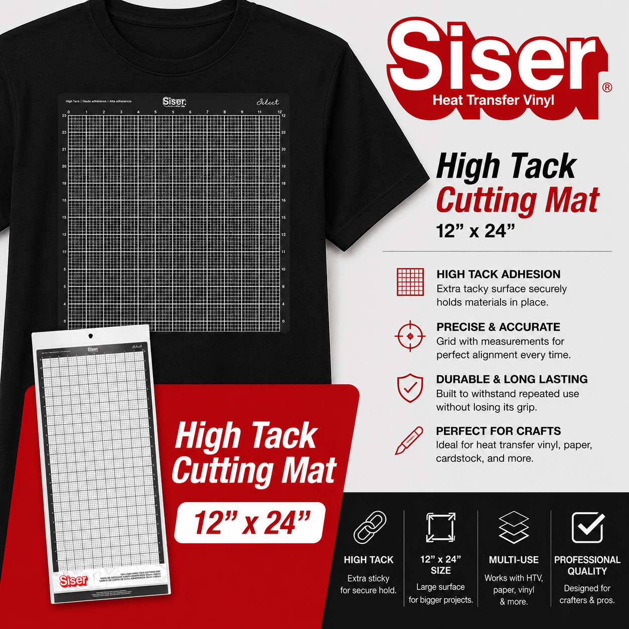 Siser High Tack Cutting Mat 12 x 24