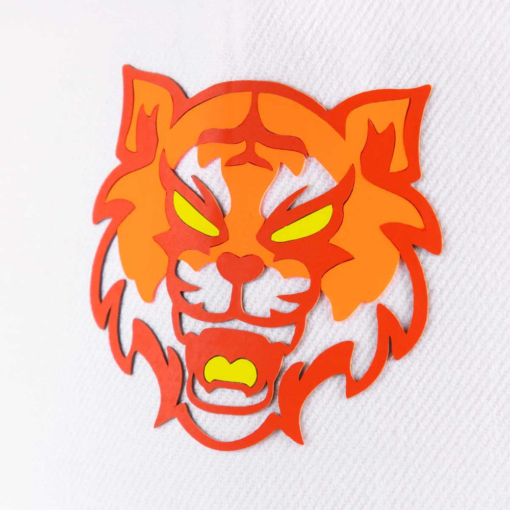 Siser Brick 600 raised tiger design on a shirt