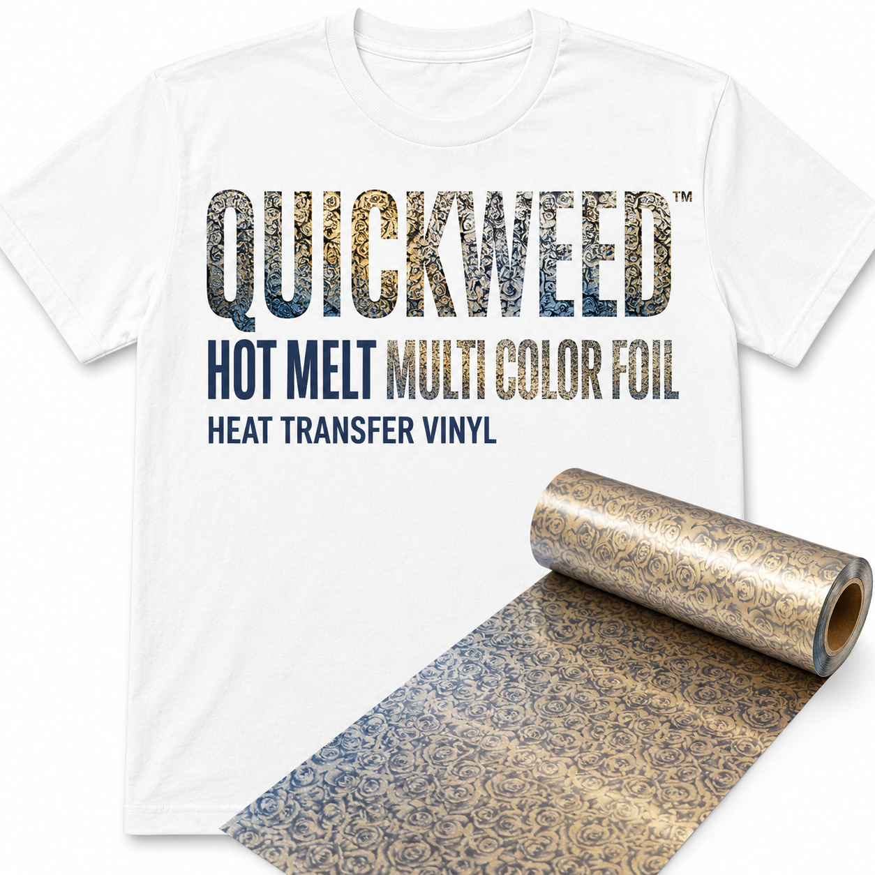 Quickweed™ Hot Melt Multi Color Foil Heat Transfer Vinyl 20"X36"