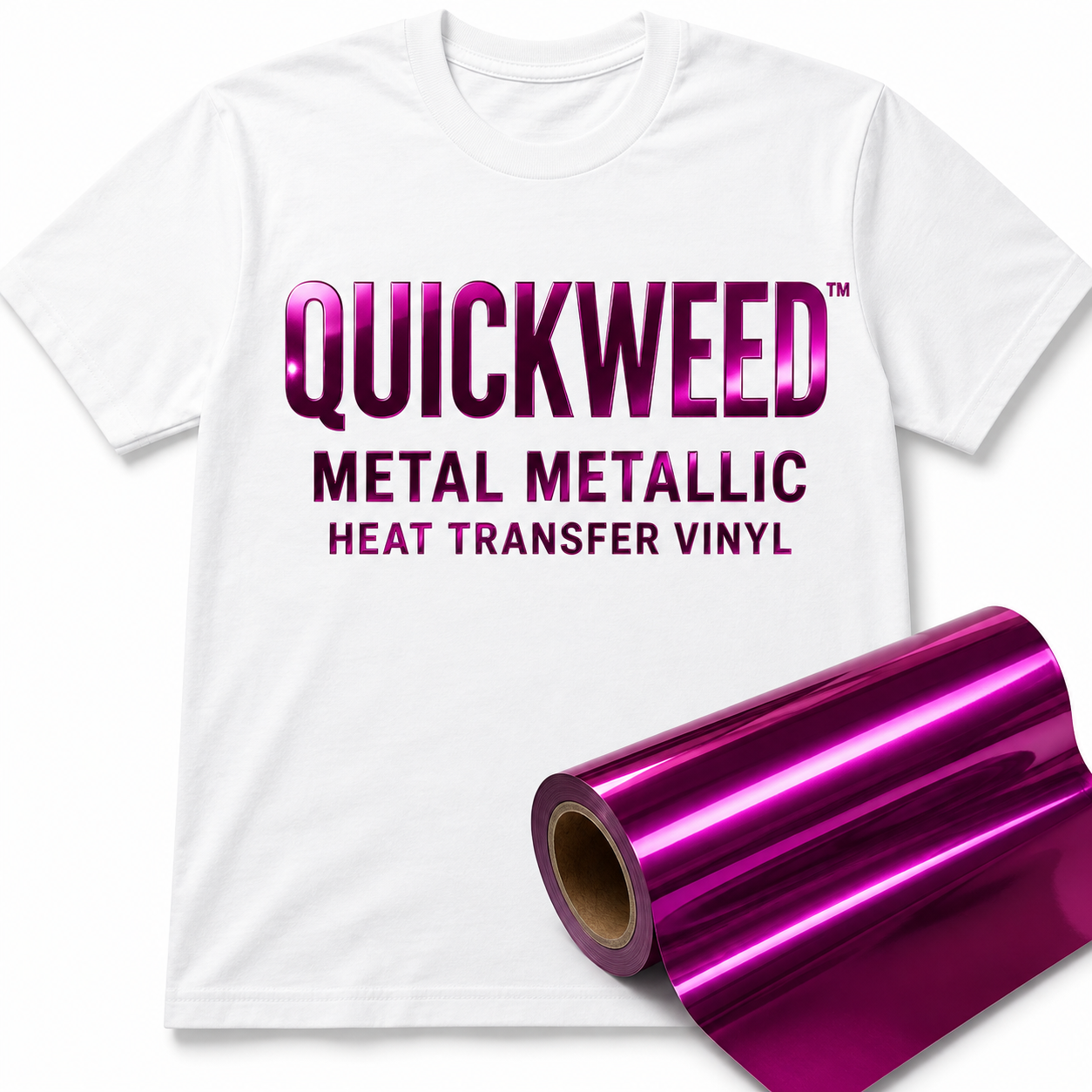Quickweed™ Metal Metallic Heat Transfer Vinyl 20"X36"