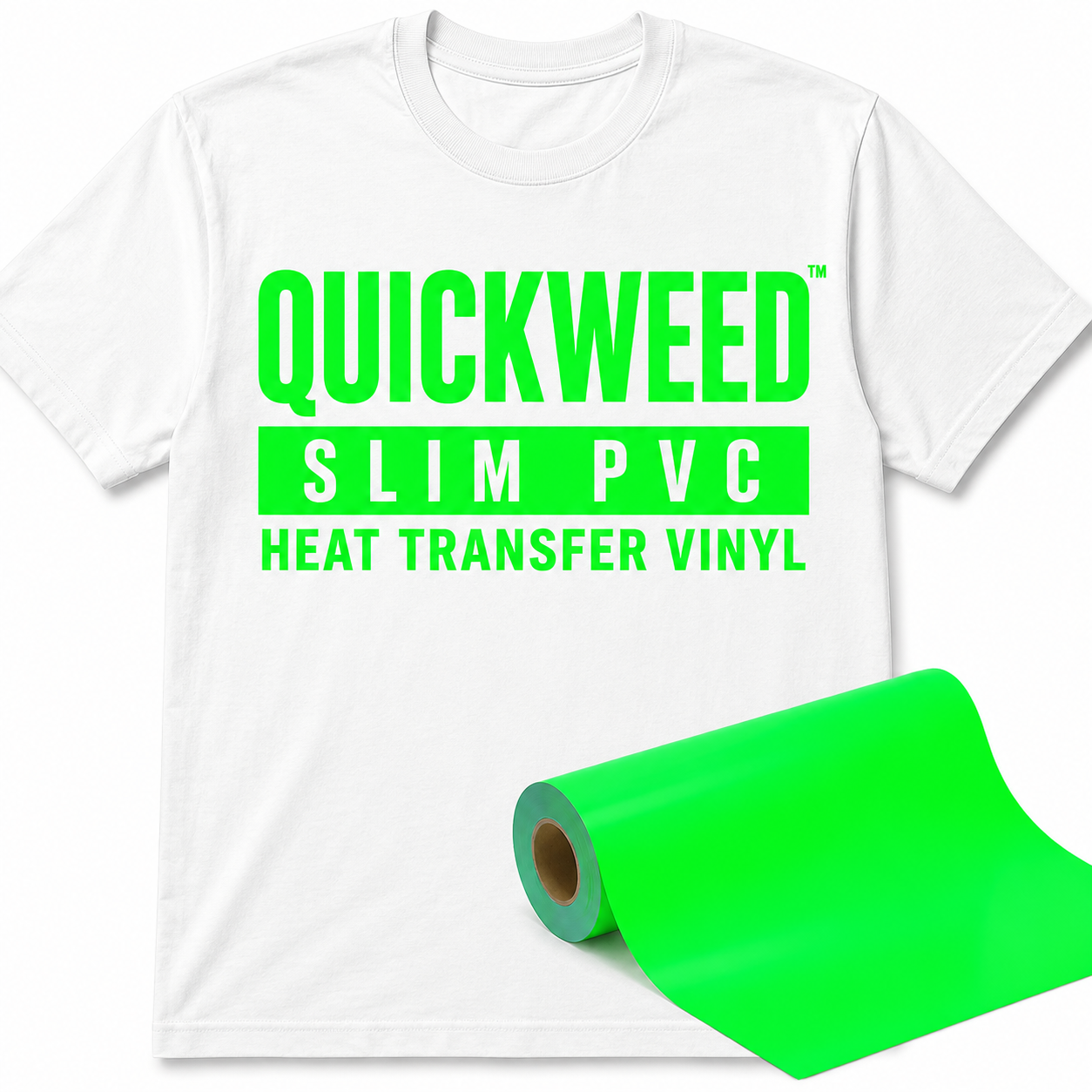 Quickweed™ Slim PVC Heat Transfer Vinyl Neon 20"X36"
