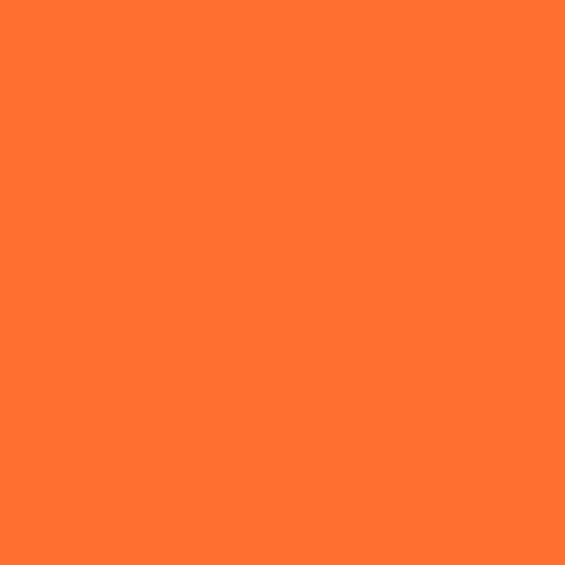 Siser Brick 600 heat transfer vinyl swatch - Fluorescent Orange