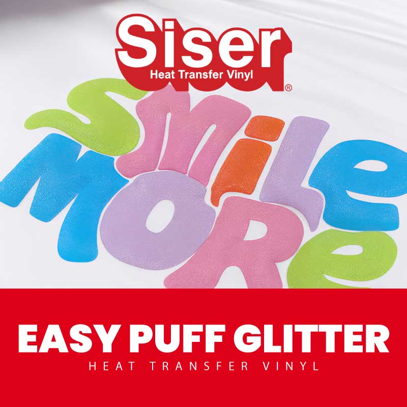 Siser Puff Glitter Heat Transfer Vinyl