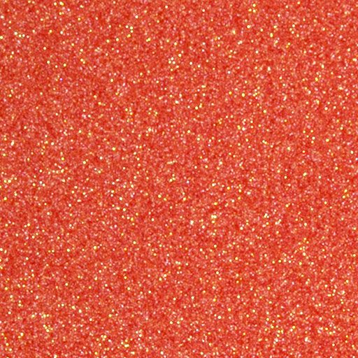 Siser Glitter heat transfer vinyl swatch - Ember Orange