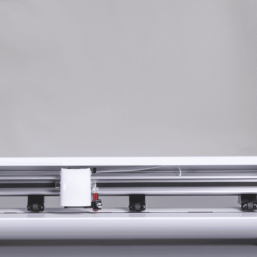 Siser cutter carriage track and pinch rollers close-up