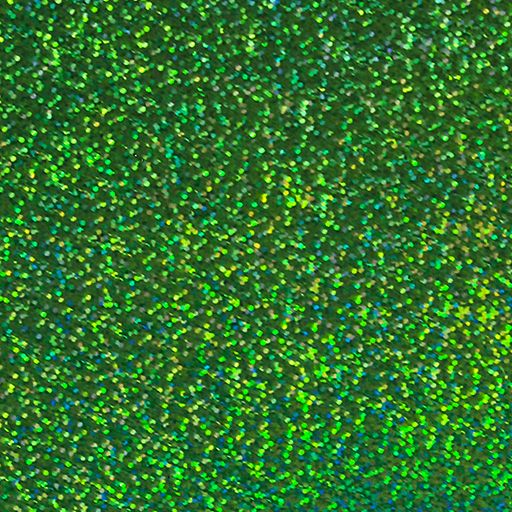 Siser Holographic heat transfer vinyl swatch - Green