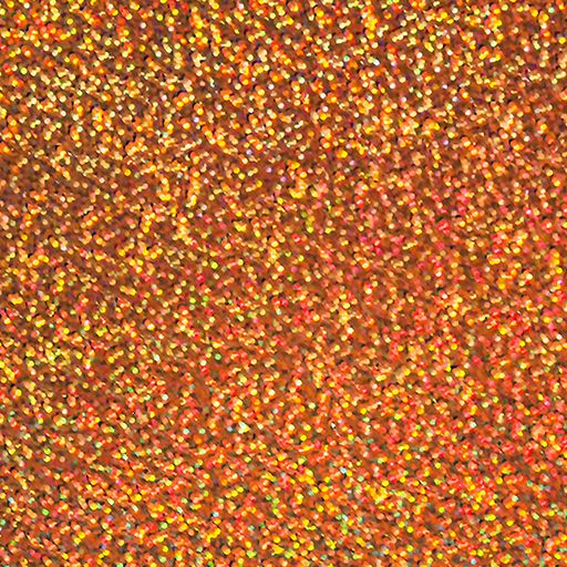 Siser Holographic heat transfer vinyl swatch - Orange